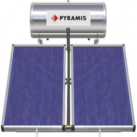 Pyramis 160Lt / 3m² Ηλιακός Θερμοσίφωνας Επιλεκτικού συλλέκτη Τριπλής Ενέργειας (026001205)