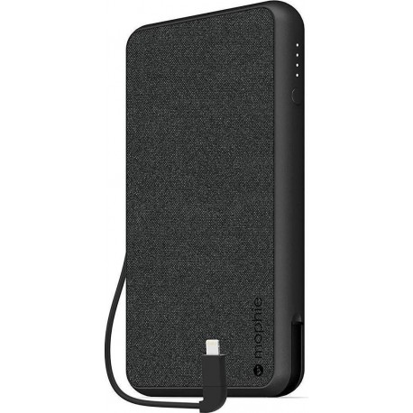 Mophie Powerstation Plus XL Fabric 10000mAh Μαύρο