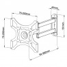 DMP LCD2923 Επιτοίχια βάση έως 37" και 25kg