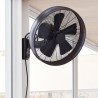 Lucci Air Breeze Wall Fan Black Ανεμιστήρας Τοίχου 80213124