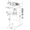 Faber CYLIND I.EVO PLUS WH GLOSS A37 Απορροφητήρας Νησίδα Λευκός