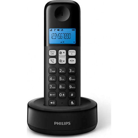 Philips D1611B/GRS (Ελληνικό Μενού) Ασύρματο τηλέφωνο Μαύρο