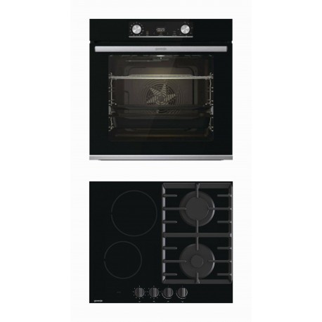 Gorenje BOSX6737E13BG + GCE691BSC Φούρνος άνω Πάγκου με Εστίες Μικτές