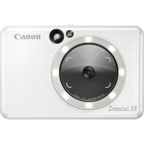 Canon Zoemini S2 Pearl White Φωτογραφική Μηχανή (4519C007AA)