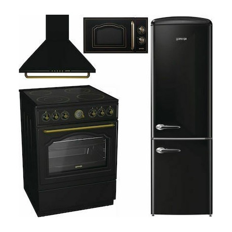 Gorenje ECS6250CLB + WHC63CLB + MO4250CLB + ONRK619EBK Σετ Οικιακών Συσκευών Μαύρο