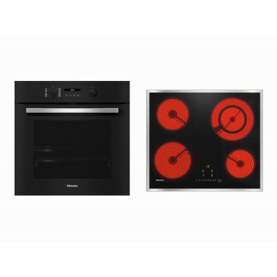 Miele H 2766-1 BP 125 Edition + KM 6520 FR Φούρνος άνω Πάγκου με Κεραμικές Εστίες