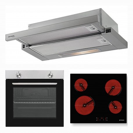 Pyramis PO78010008SIX + Pyramis PHC61410FMB + Pyramis Power Slim 60cm Inox