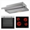 Pyramis PO78010008SIX + Pyramis PHC61410FMB + Pyramis Power Slim 60cm Inox