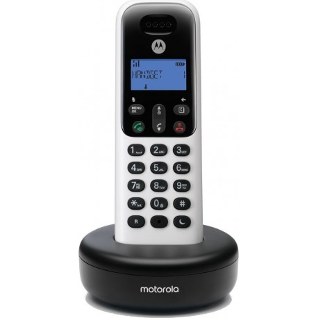 Motorola T501 Plus Ασύρματο Τηλέφωνο Λευκό