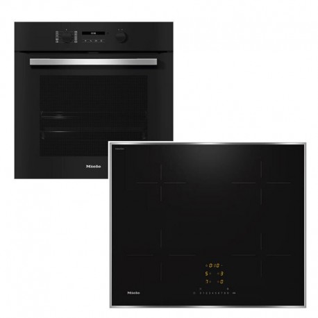 Miele H 2766-1 BP 125 Edition + KM 7361 FR Φούρνος άνω Πάγκου με Επαγωγικές Εστίες 12432410 + 12315500